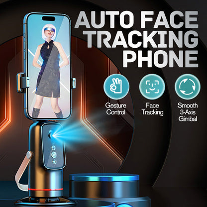 📱✨ Auto Face Tracking Phone Holder – Gesture Control & 360° Smart Tracking