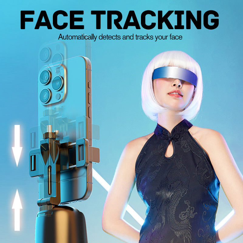 📱✨ Auto Face Tracking Phone Holder – Gesture Control & 360° Smart Tracking