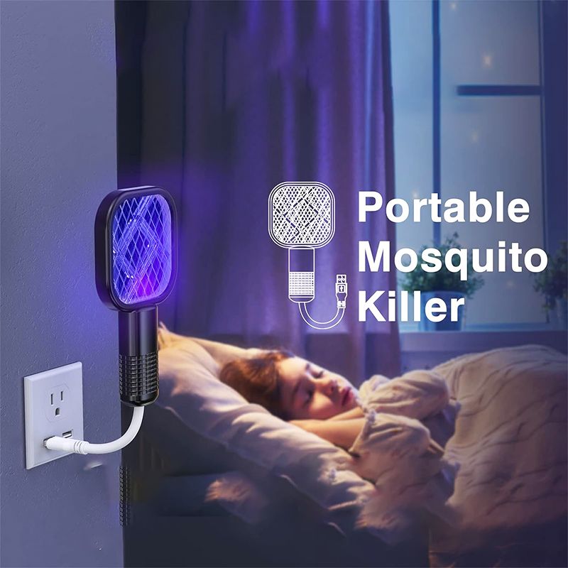 📢📢 50% OFF!! ⏰ Mini USB Electric Fly Swatter – Rechargeable, Powerful & Ideal for the Home 🏠