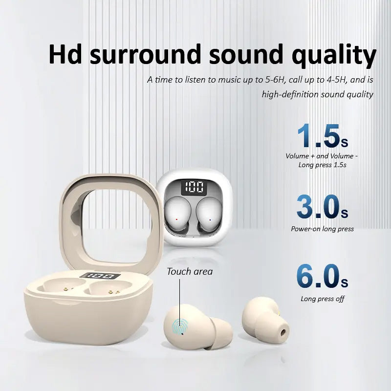 Mini Wireless Earbuds with LED Digital Display Case
