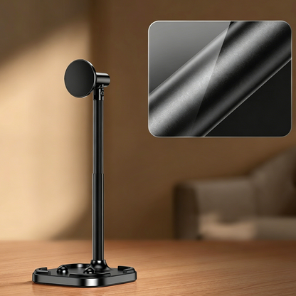Magnetic Overhead Phone Stand – 360° Rotation, Height Adjustable for Cooking & Crafting Videos