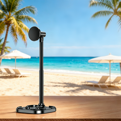 Magnetic Overhead Phone Stand – 360° Rotation, Height Adjustable for Cooking & Crafting Videos