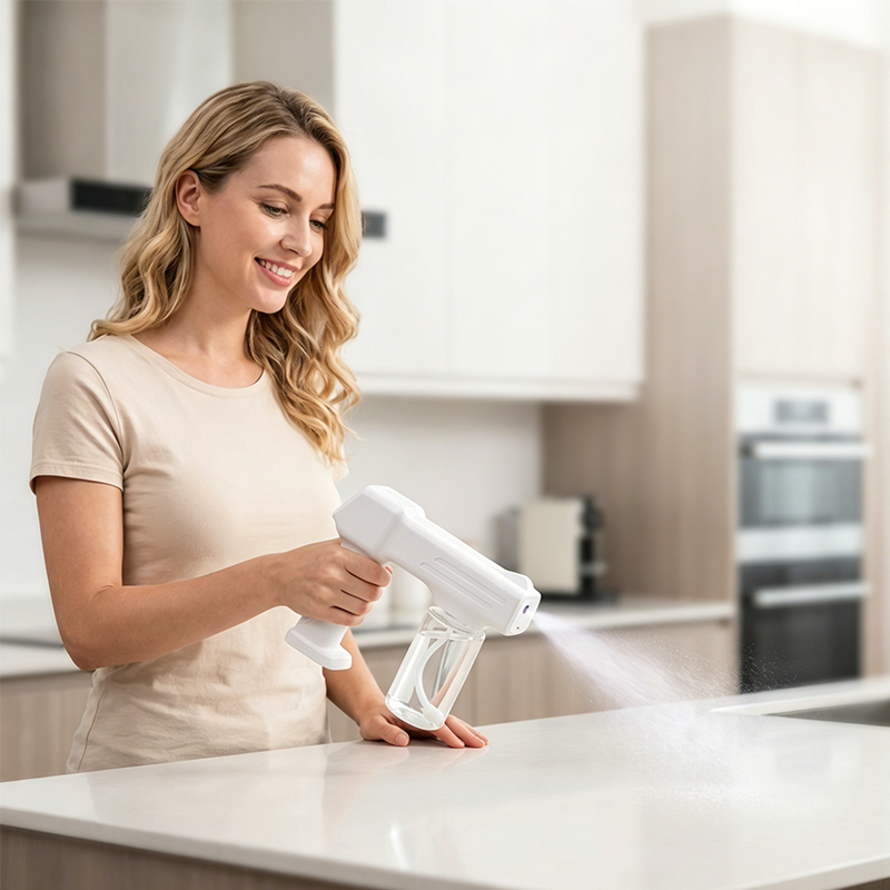 💥LAST DAY SALE 50%OFF💥  Cordless Blue Light Disinfection Spray Gun – 350ml, Lightweight, Rechargeable for Home, Car, Travel