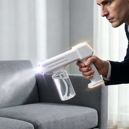 💥LAST DAY SALE 50%OFF💥  Cordless Blue Light Disinfection Spray Gun – 350ml, Lightweight, Rechargeable for Home, Car, Travel