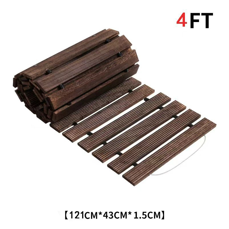 🏆LAST DAY SALE 50% OFF🔥Roll-Out Wooden Garden Pathway
