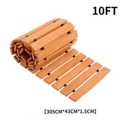 🏆LAST DAY SALE 50% OFF🔥Roll-Out Wooden Garden Pathway