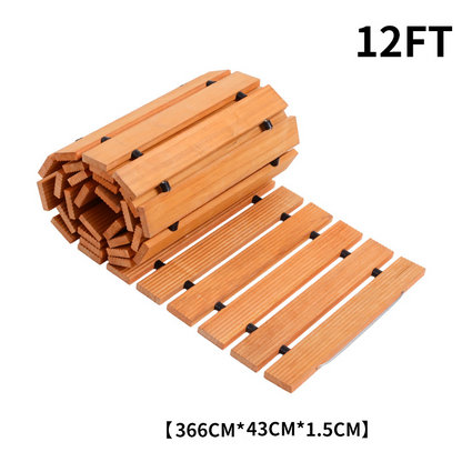 🏆LAST DAY SALE 50% OFF🔥Roll-Out Wooden Garden Pathway