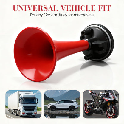 📣🚗 Universal 12V Dual Trumpet Air Horn Kit – Loud Dual-Tone Sound Upgrade