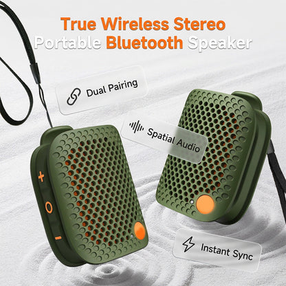 🔊 50% OFF! ✨ Portable Bluetooth Speaker – TWS Stereo, IPX5 Waterproof, Punchy Bass 🎵