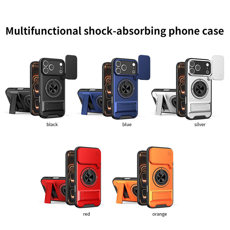 4-in-1 Military-Grade Case – Camera Slider & MagSafe Ring 🛡️📷🔄🧲