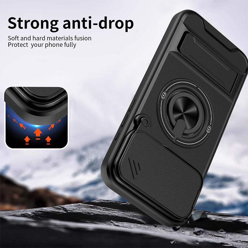 4-in-1 Military-Grade Case – Camera Slider & MagSafe Ring 🛡️📷🔄🧲