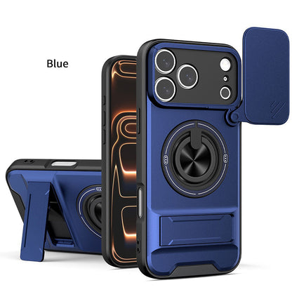 4-in-1 Military-Grade Case – Camera Slider & MagSafe Ring 🛡️📷🔄🧲