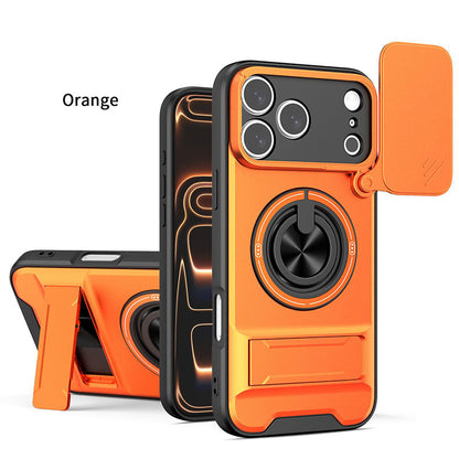 4-in-1 Military-Grade Case – Camera Slider & MagSafe Ring 🛡️📷🔄🧲
