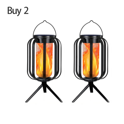 🏮☀️ Solar Flickering Flame Lantern – Waterproof & auto-on – Realistic warm glow, perfect for patios, gardens or pathways – no wiring needed 🌙