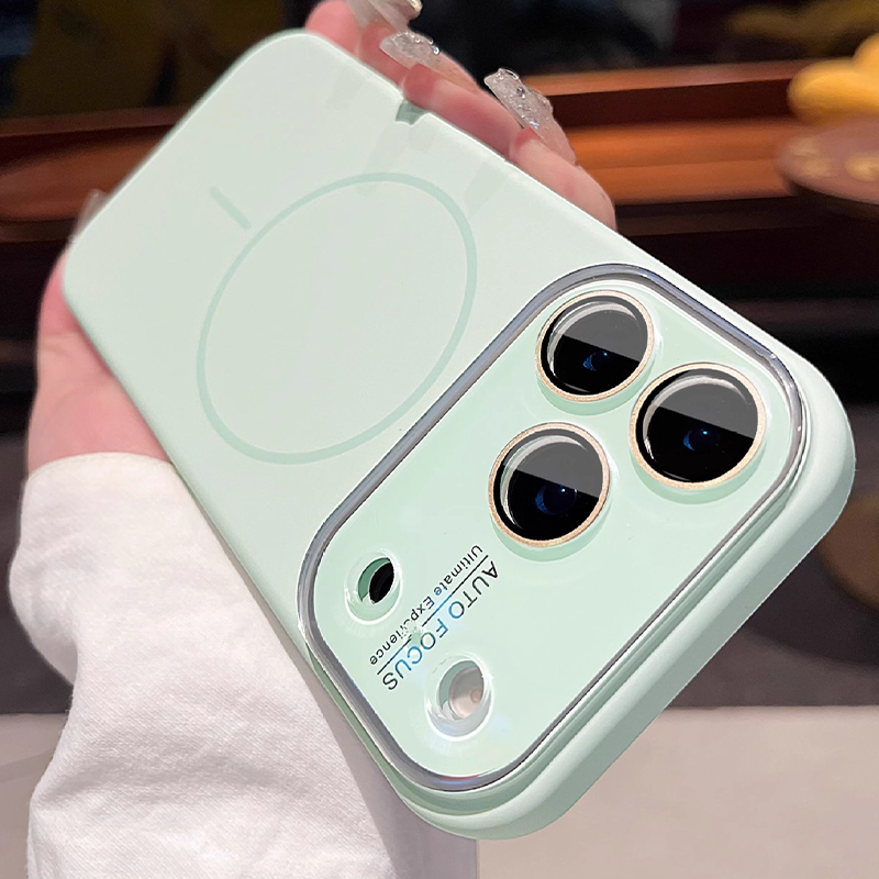 Magnetic Phone Case with Built-in Lens Protector