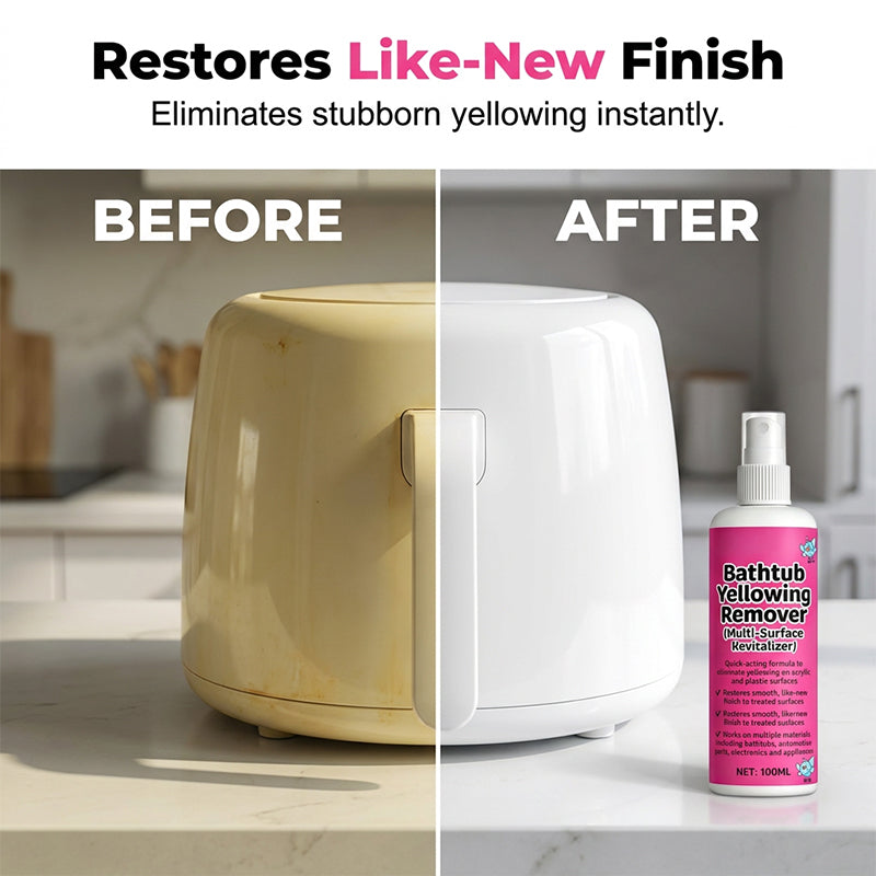 🥳2026 HOT SALE🥳💞50K+ SOLD!🛁💧 50% OFF! Bathtub Yellow Stain Remover – Instantly brightens aged plastics & acrylics. Fast‑acting, no scrubbing. Restore like‑new shine! ✨🧽
