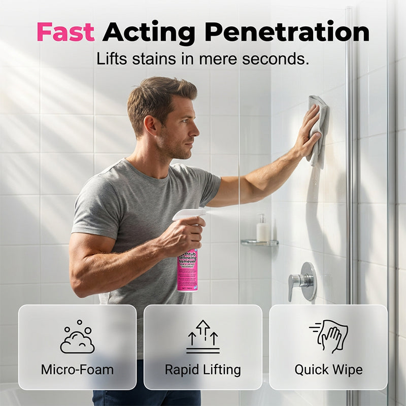 🥳2026 HOT SALE🥳💞50K+ SOLD!🛁💧 50% OFF! Bathtub Yellow Stain Remover – Instantly brightens aged plastics & acrylics. Fast‑acting, no scrubbing. Restore like‑new shine! ✨🧽