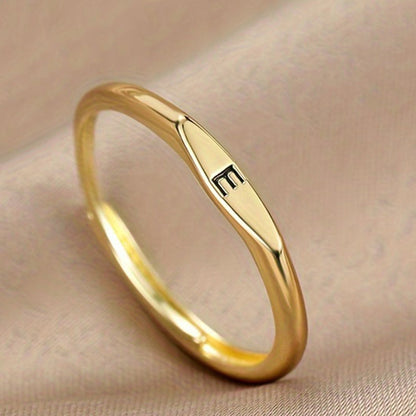Minimalist Initial Ring for Everyday Elegance