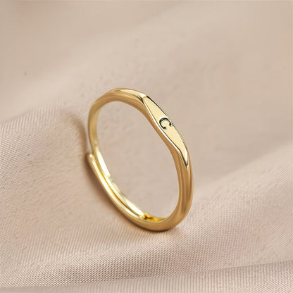Minimalist Initial Ring for Everyday Elegance