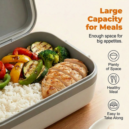 📢📢50% off now！🍱⚡ Portable electric lunch box with self-heating 🔋🌡️