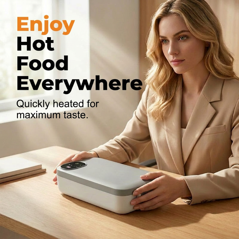 📢📢50% off now！🍱⚡ Portable electric lunch box with self-heating 🔋🌡️