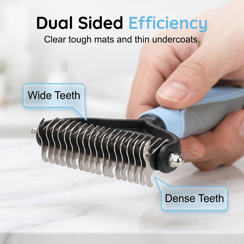 2-in-1 Pet Dematting Comb