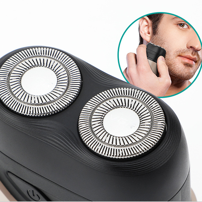 🪒⚡ Dual-head electric shaver – waterproof, USB-charging, perfect for travel!