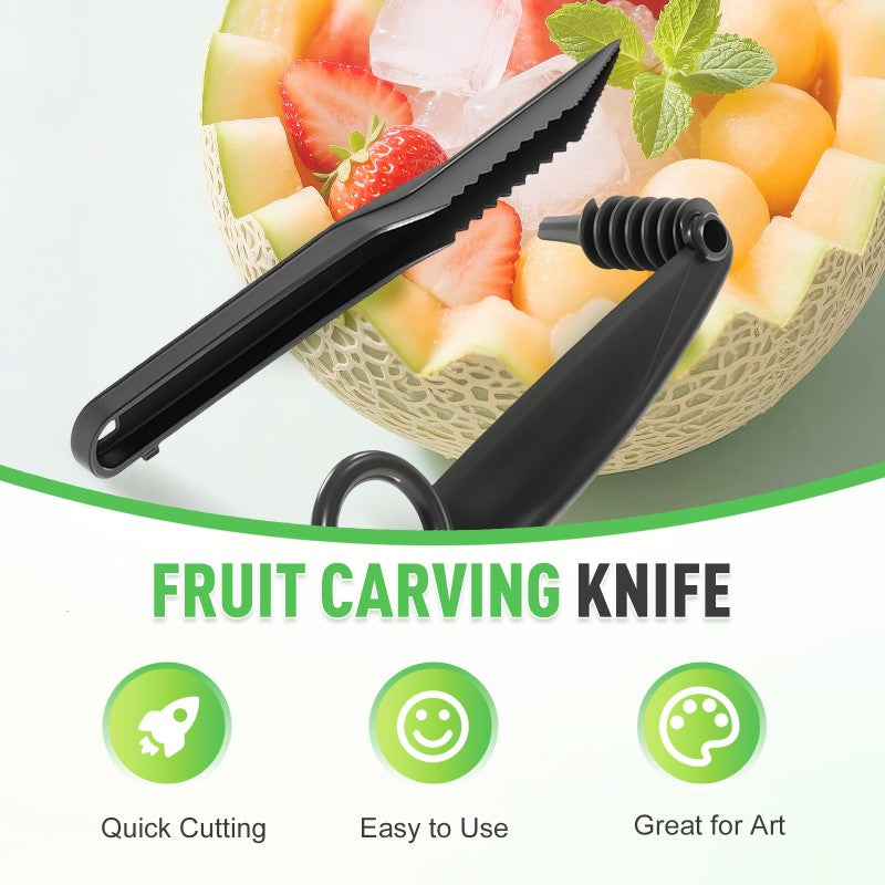 Spiral and V Tool Duo for Fruit Decorating