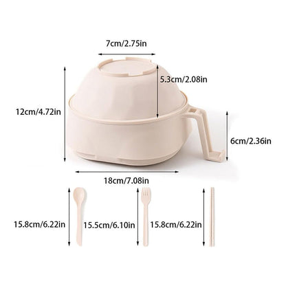 6-Piece Large Capacity Ramen Bowl Set