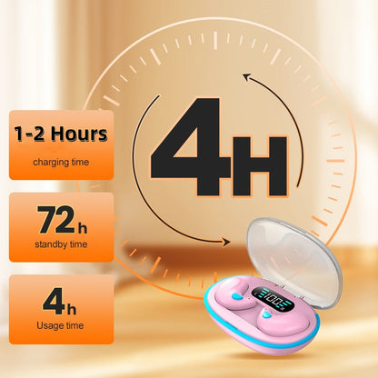 Invisible Wireless Sleep Earbuds Set with Smart Noise Cancellation