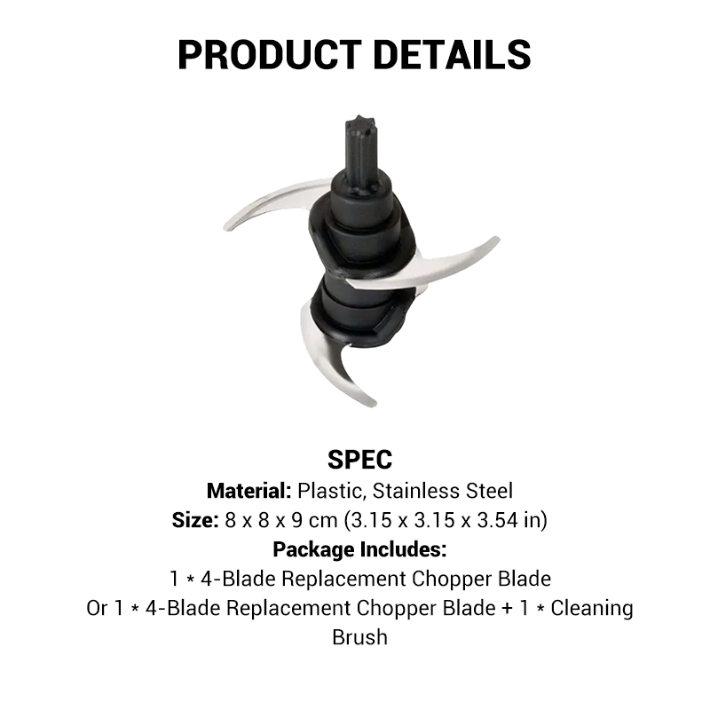 4-Blade Replacement Chopper Blade