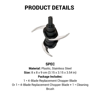 4-Blade Replacement Chopper Blade