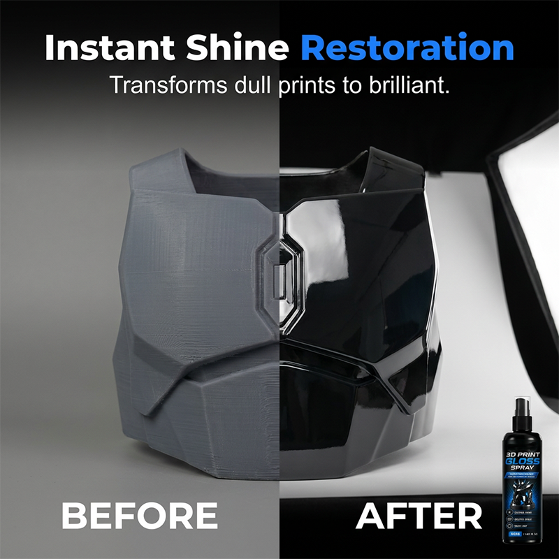 🎨✨ 3D print gloss spray – smooths layers, quick-dry, high-shine finish!