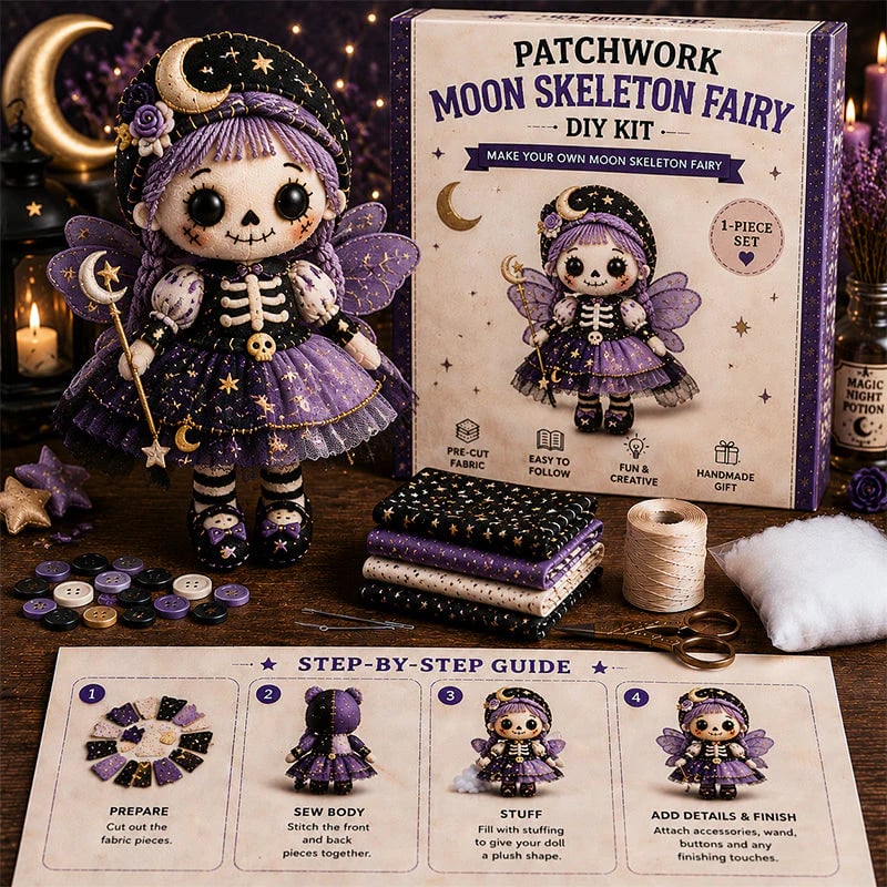 Halloween DIY Skeleton Doll Sew Kit