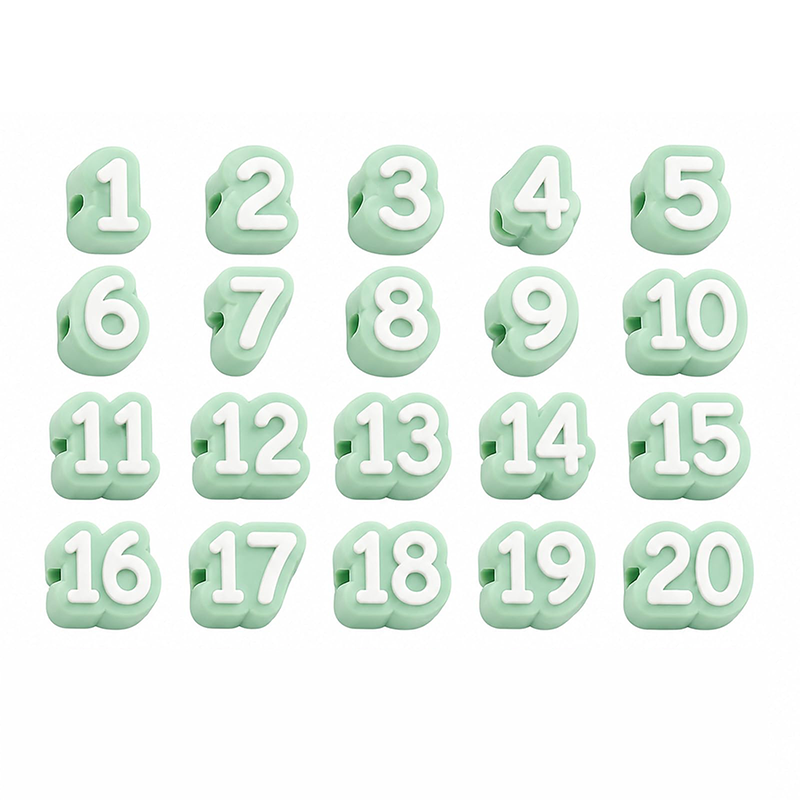 Numbered Pencil Toppers Set