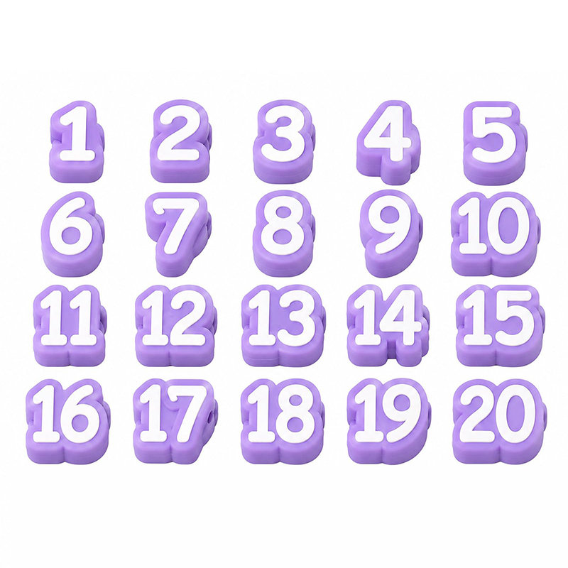 Numbered Pencil Toppers Set