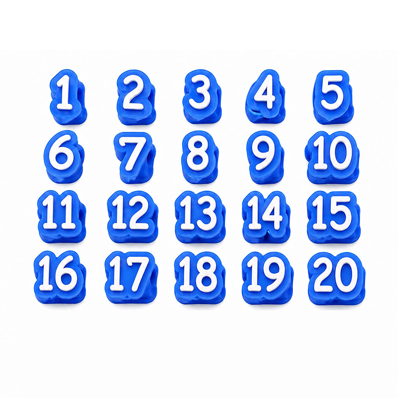 Numbered Pencil Toppers Set
