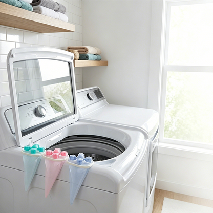 Floating Lint & Pet Hair Catcher for Washing Machines 🧺✨ – Reusable Laundry Debris Filter for Cleaner Clothes