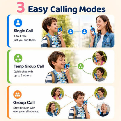 📻 50% OFF NOW! 🔋 Rechargeable Walkie Talkies for Kids – 3km range & clear sound – Perfect for outdoor play or secret missions – easy and fun 👦👧✨🎒