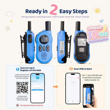 📻 50% OFF NOW! 🔋 Rechargeable Walkie Talkies for Kids – 3km range & clear sound – Perfect for outdoor play or secret missions – easy and fun 👦👧✨🎒