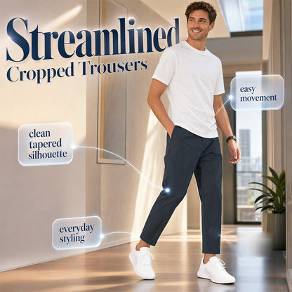 Summer Casual Slim-Fit Cropped Pants