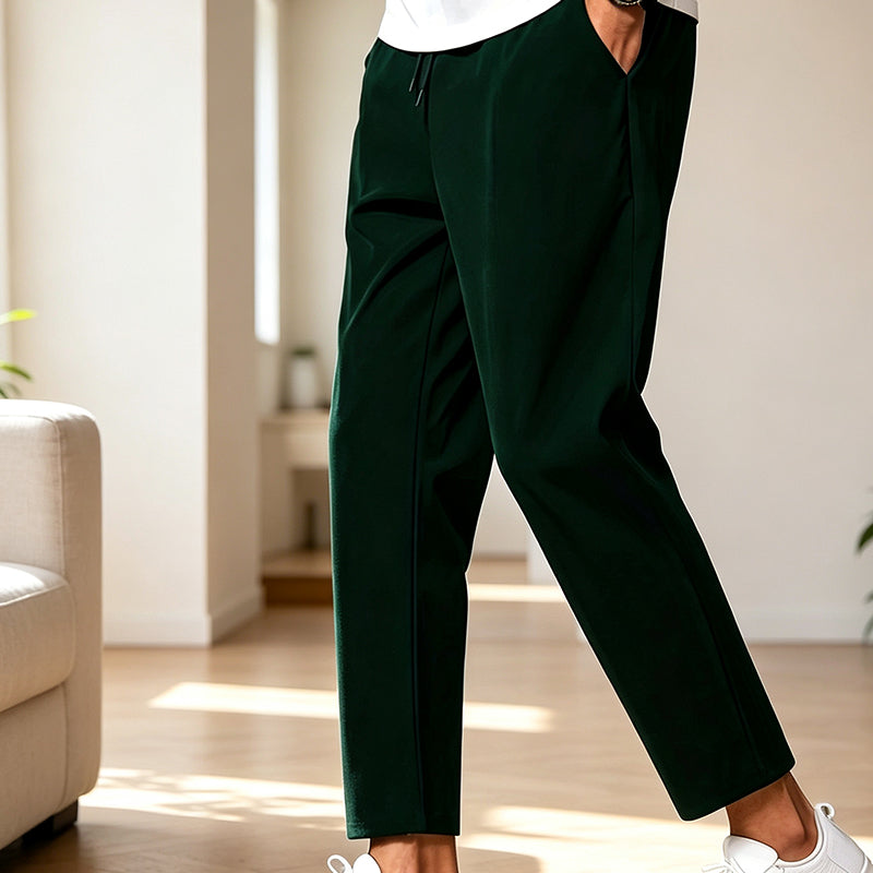 Summer Casual Slim-Fit Cropped Pants