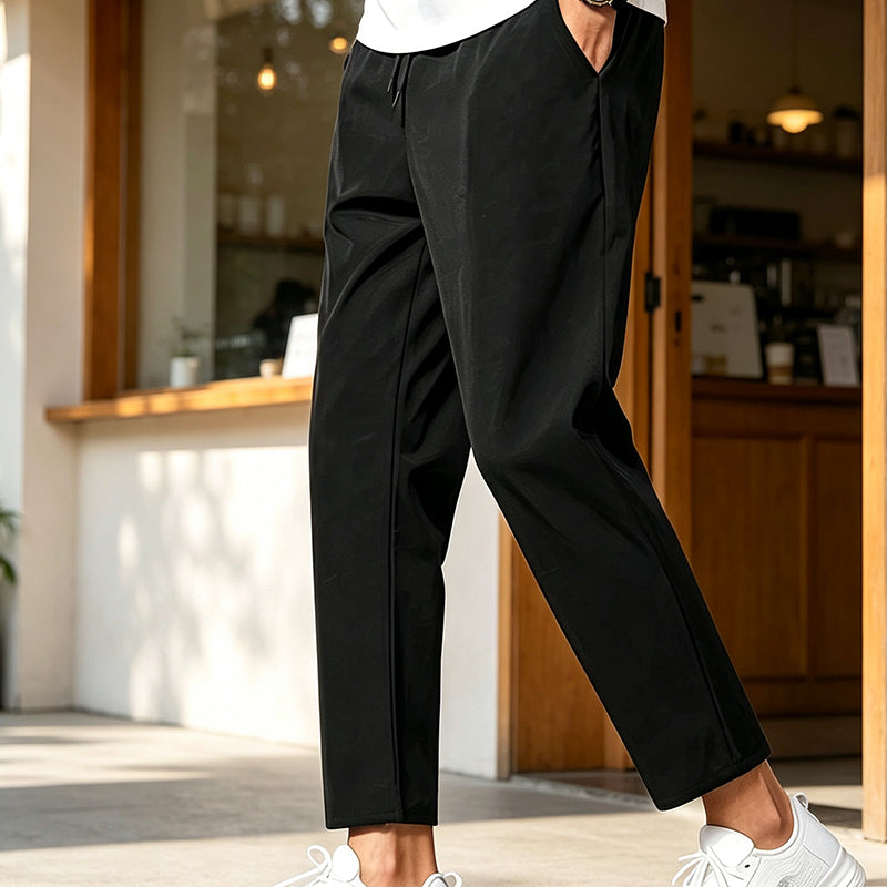Summer Casual Slim-Fit Cropped Pants