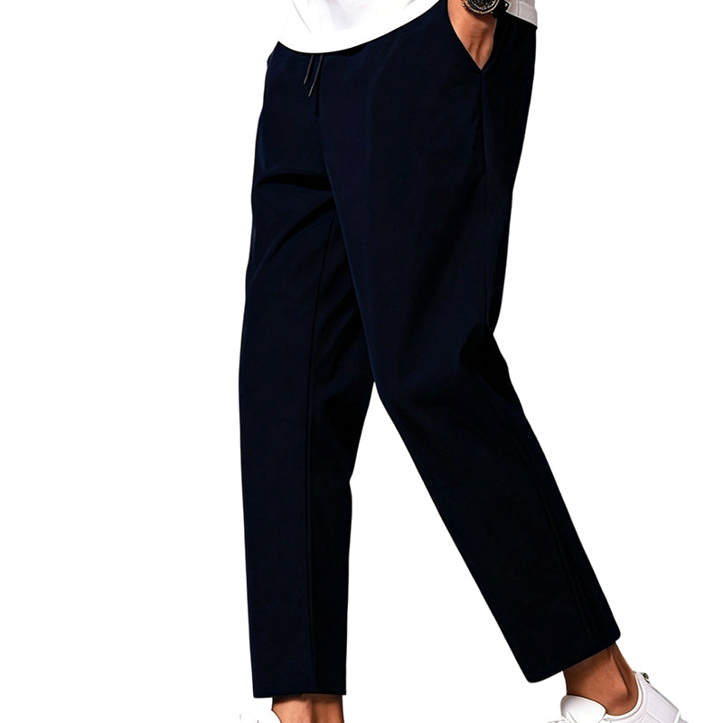 Summer Casual Slim-Fit Cropped Pants