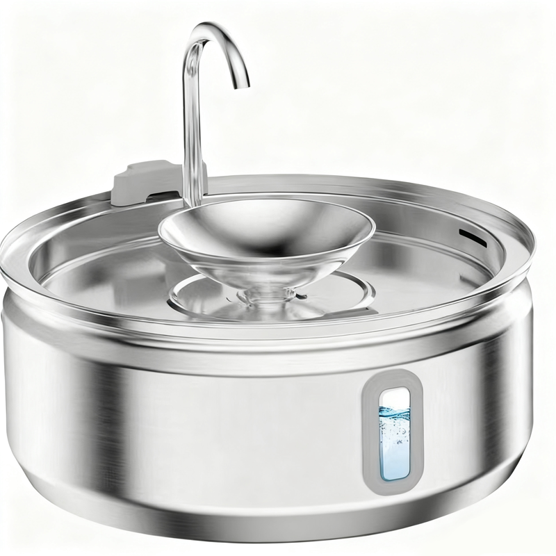 💥【50% OFF】🔥 Stainless Steel Pet Water Fountain | 3 Water Flows (Waterfall/Bubbling/Stream) | Rust-resistant & Hygienic | 4-Layer Filtration System | Ultra-quiet Pump <30dB | 3.2L Large Capacity | Fully Detachable & Dishwasher-safe | For Cats & Dogs