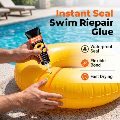 Waterproof Swim Ring Repair Glue with Scraper and Precision Nozzle