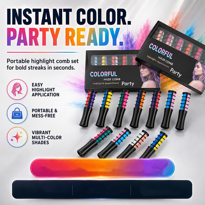 Temporary Hair Dye Comb – Quick Glide-On & Damage-Free Color