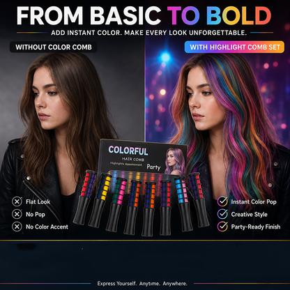 Temporary Hair Dye Comb – Quick Glide-On & Damage-Free Color
