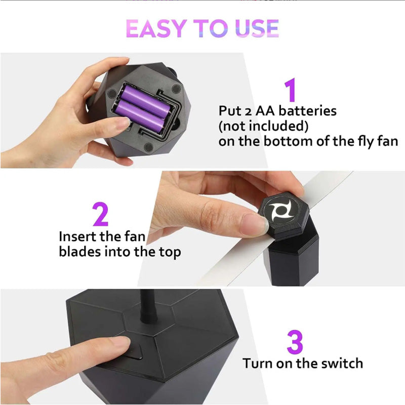 Rechargeable Fly Fans for Tables