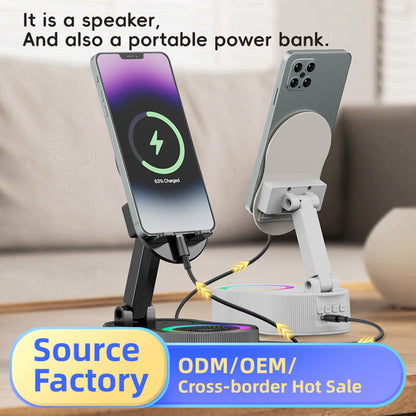 3-in-1 RGB Light Speaker Phone Stand